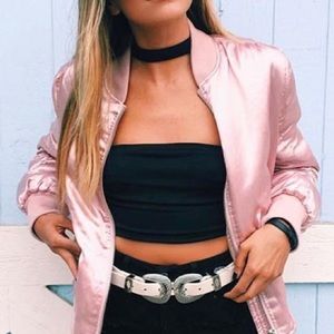 LF choker neck black shirt